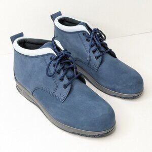 SAS Gretchen Ankle Boots, Navy Leather, Women's 9.5 Narrow